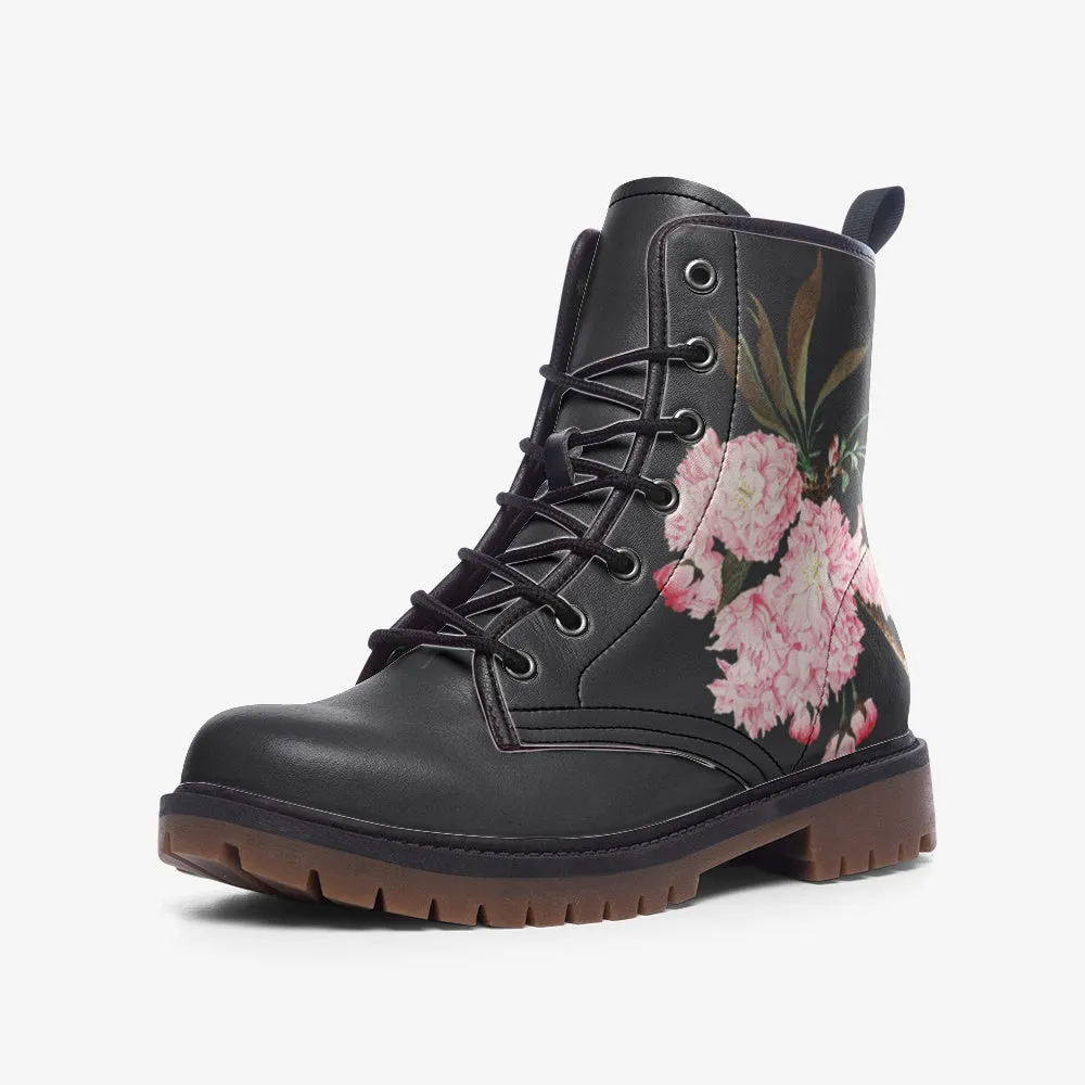 Sato Sakura Flower Lace Up Boots