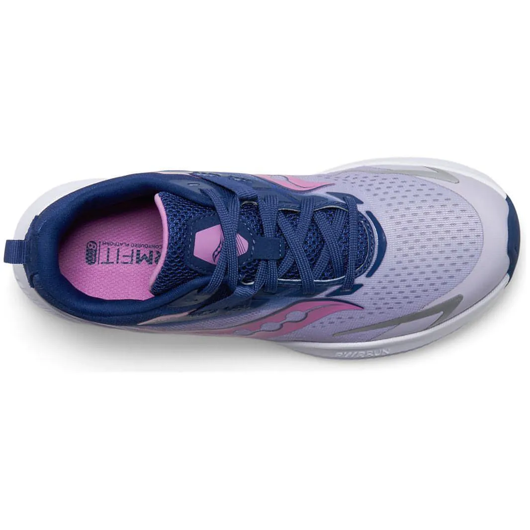 Saucony Ride 15 Junior Running Shoes - Purple