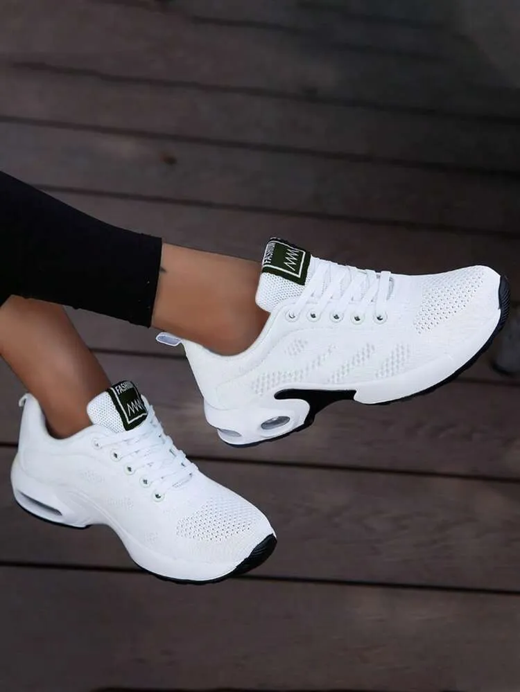 SHEIN - Lace-Up Front Running Sneakers