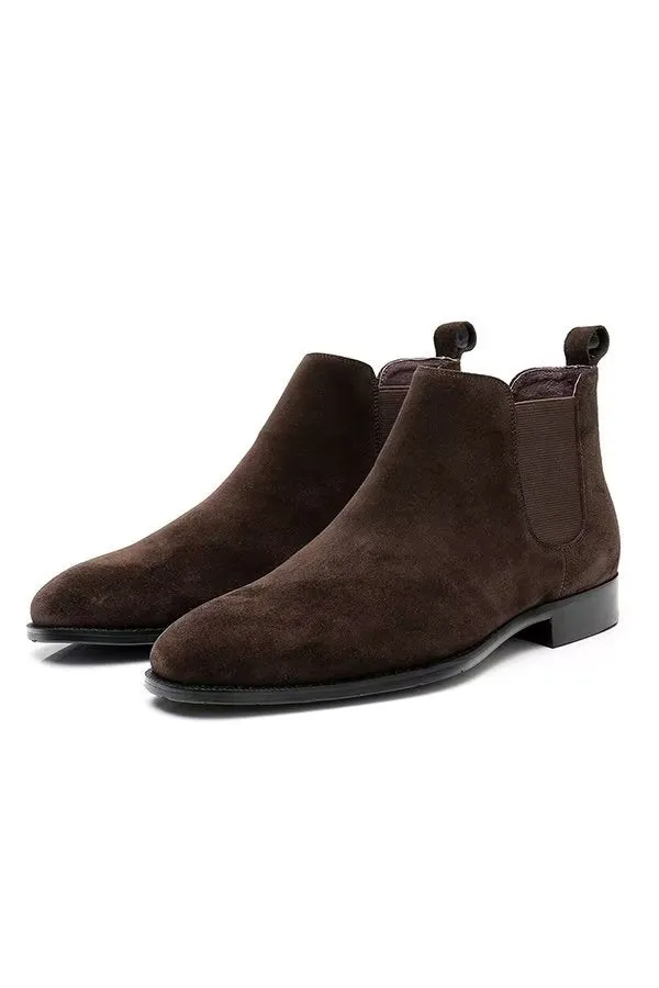 Sleek Ankle Leather Boots for Men