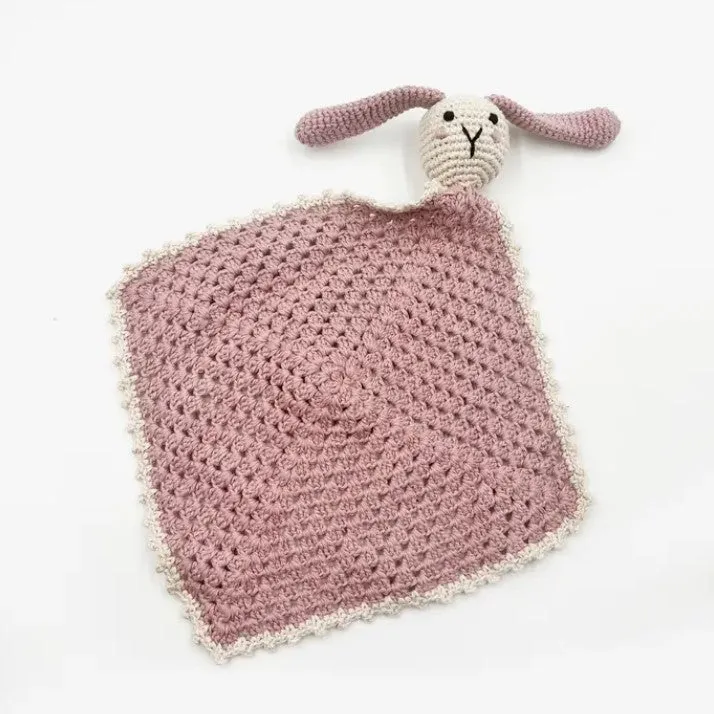 Sleepy Bunny Comforter Blanket - Blue or Pink