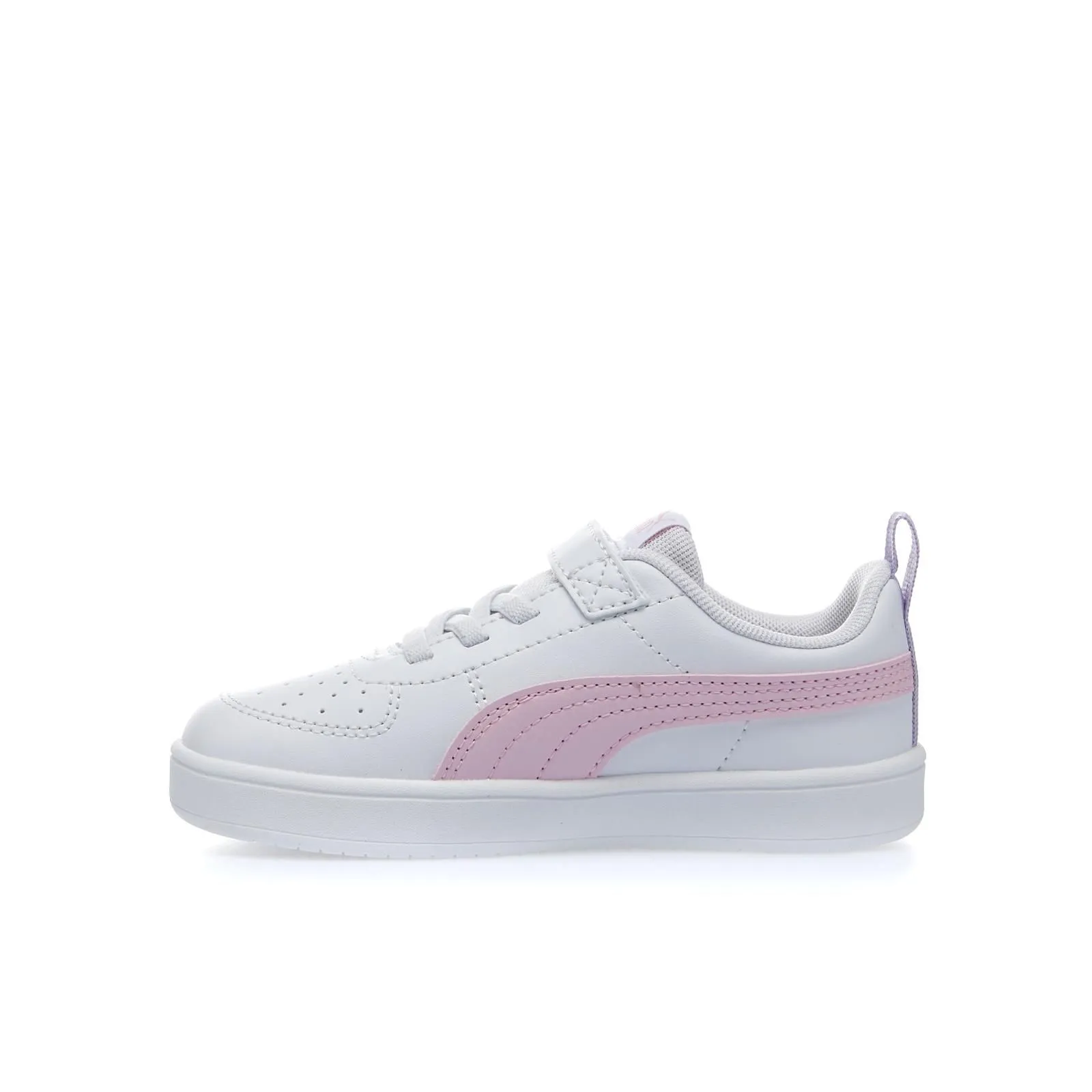 Sneakers bambina da tennis bianche Rickie in pelle