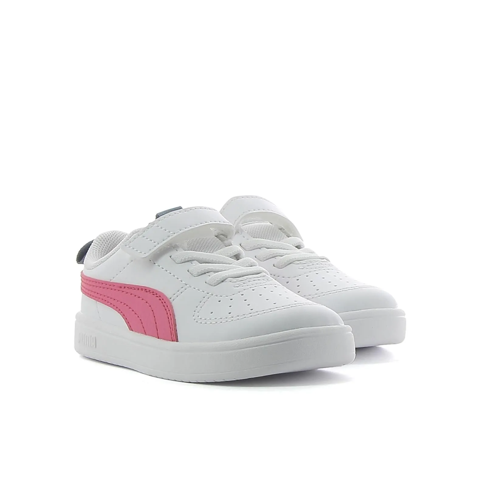 Sneakers bimba da tennis bianche Rickie in pelle