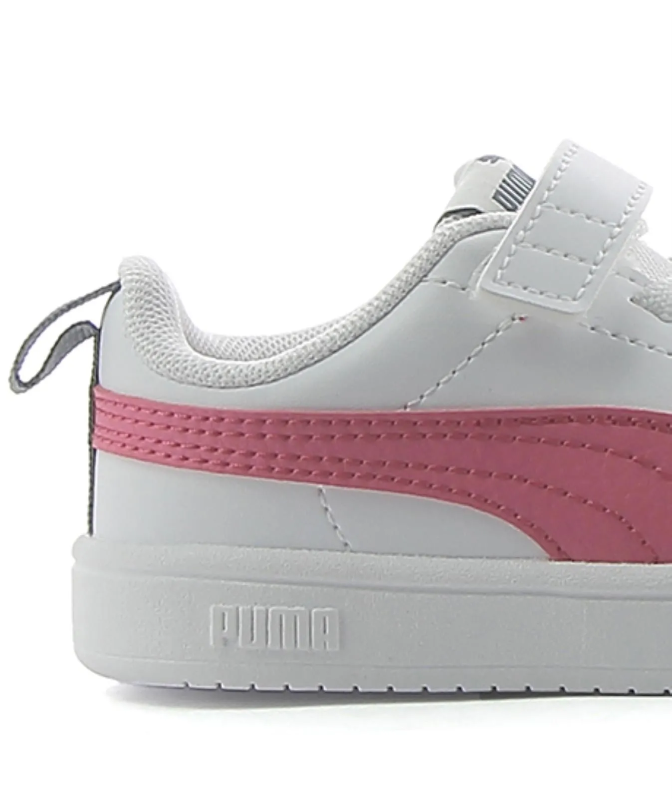 Sneakers bimba da tennis bianche Rickie in pelle