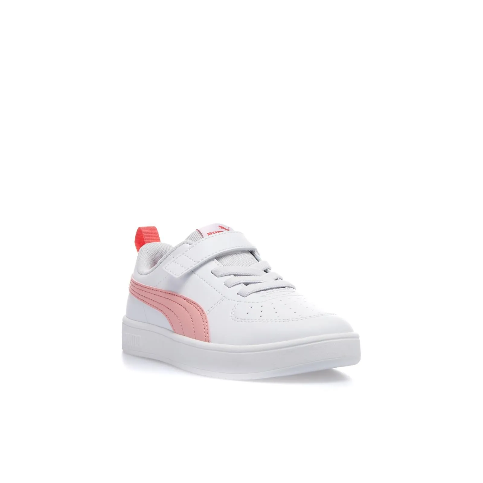 Sneakers tennis bianche da bambina Rickie Ac con velcro