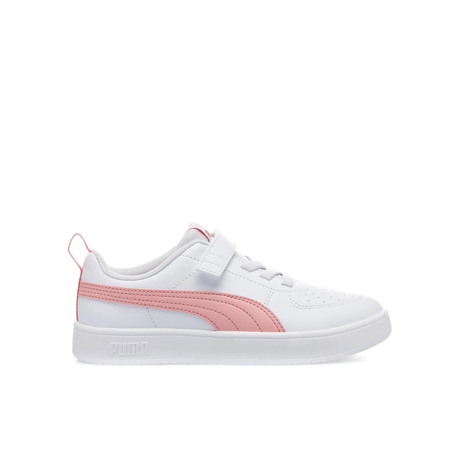 Sneakers tennis bianche da bambina Rickie Ac con velcro