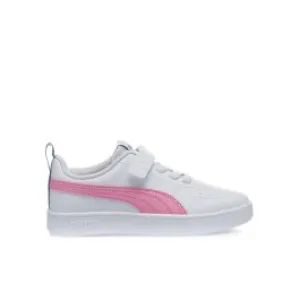 Sneakers tennis bianche da bambina Rickie Ac in pelle con strappo