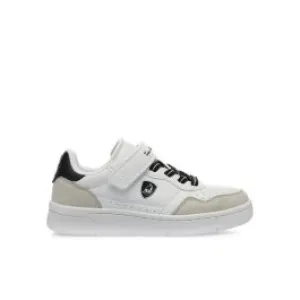 Sneakers tennis bianche da bimbo con velcro