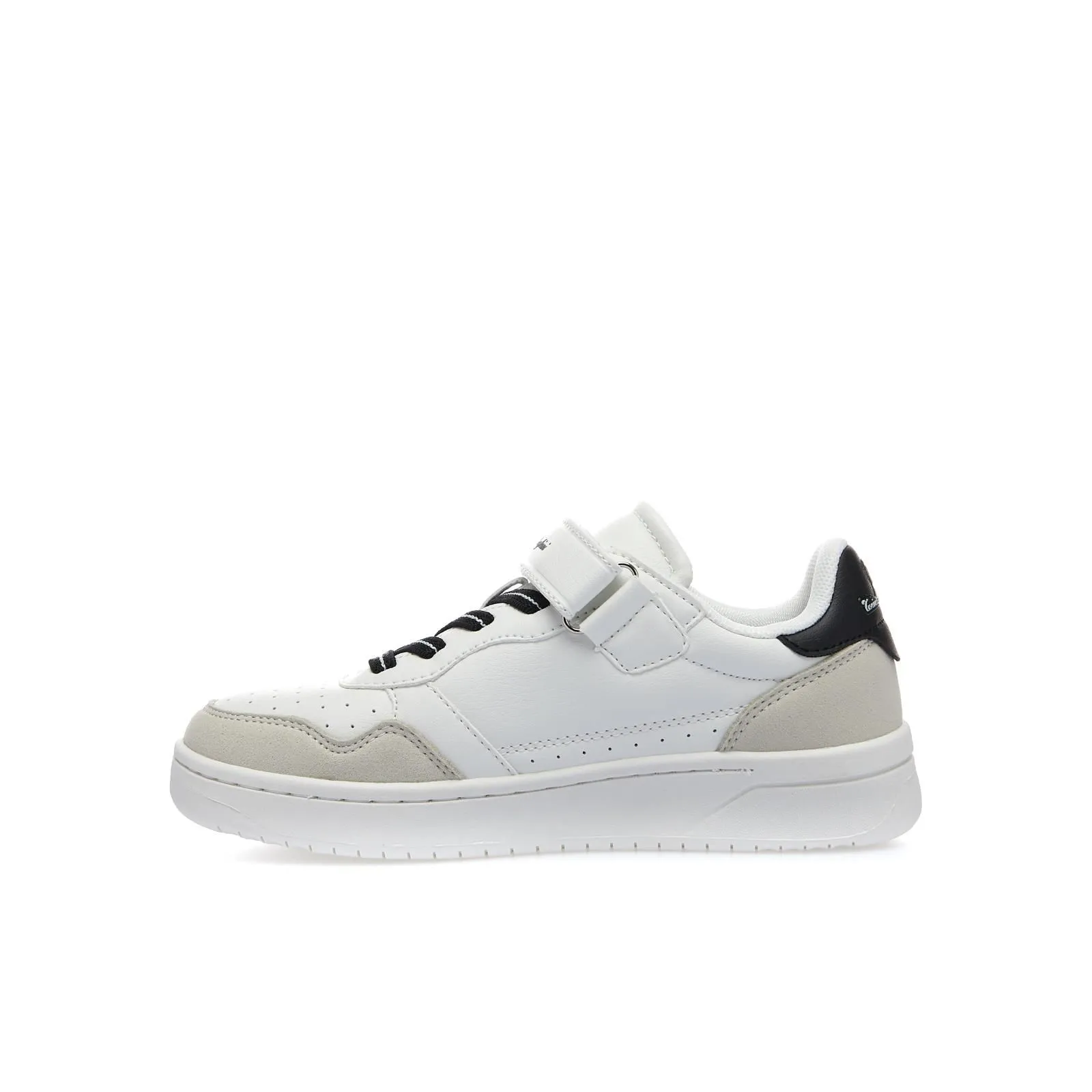 Sneakers tennis bianche da bimbo con velcro