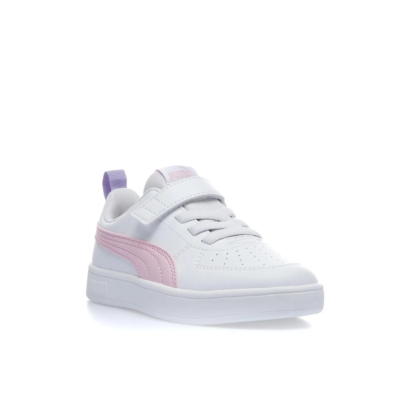 Sneakers tennis bianche e rosa Rickie bambina