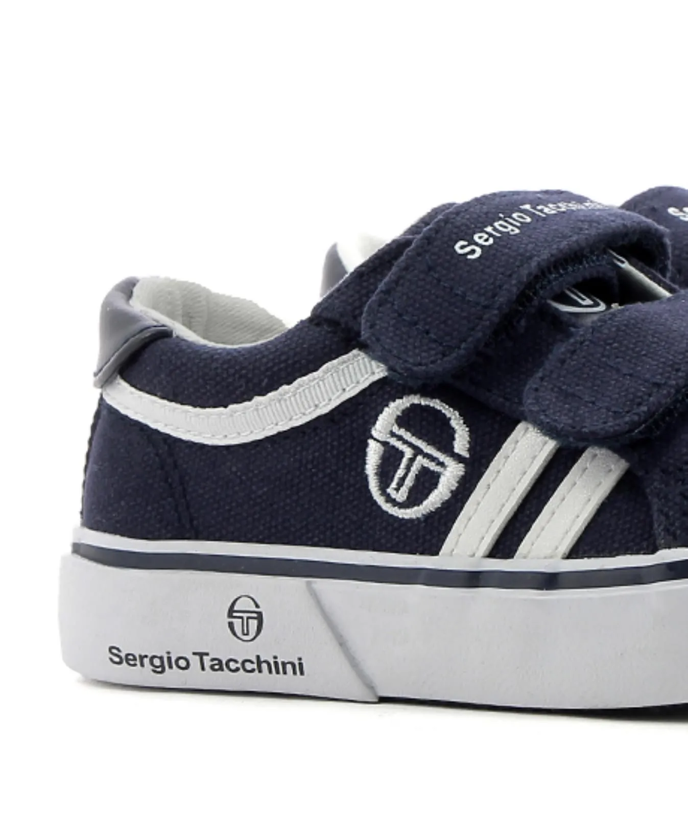 Sneakers tennis blu da bambino in tela