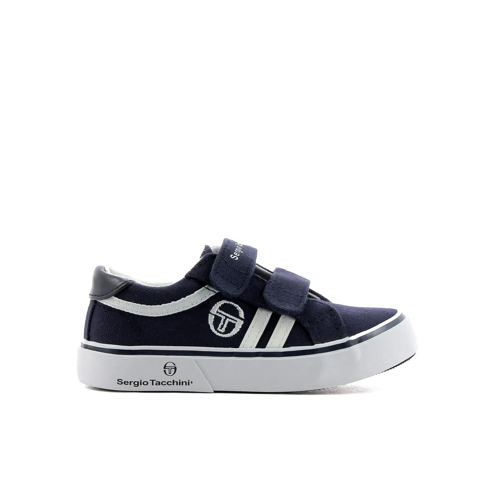 Sneakers tennis blu da bambino in tela