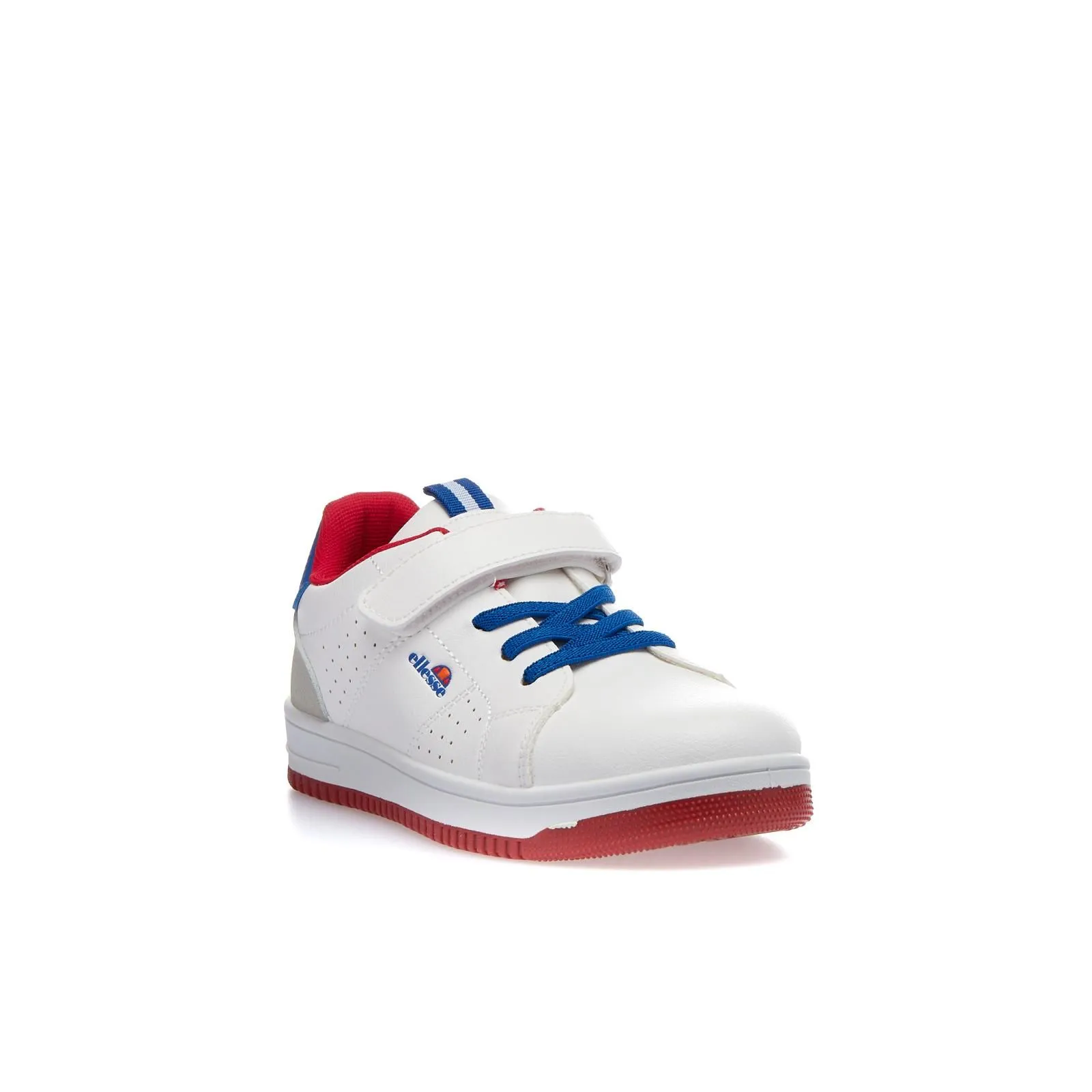 Sneakers tennis da bambino bianche con strappo e lacci