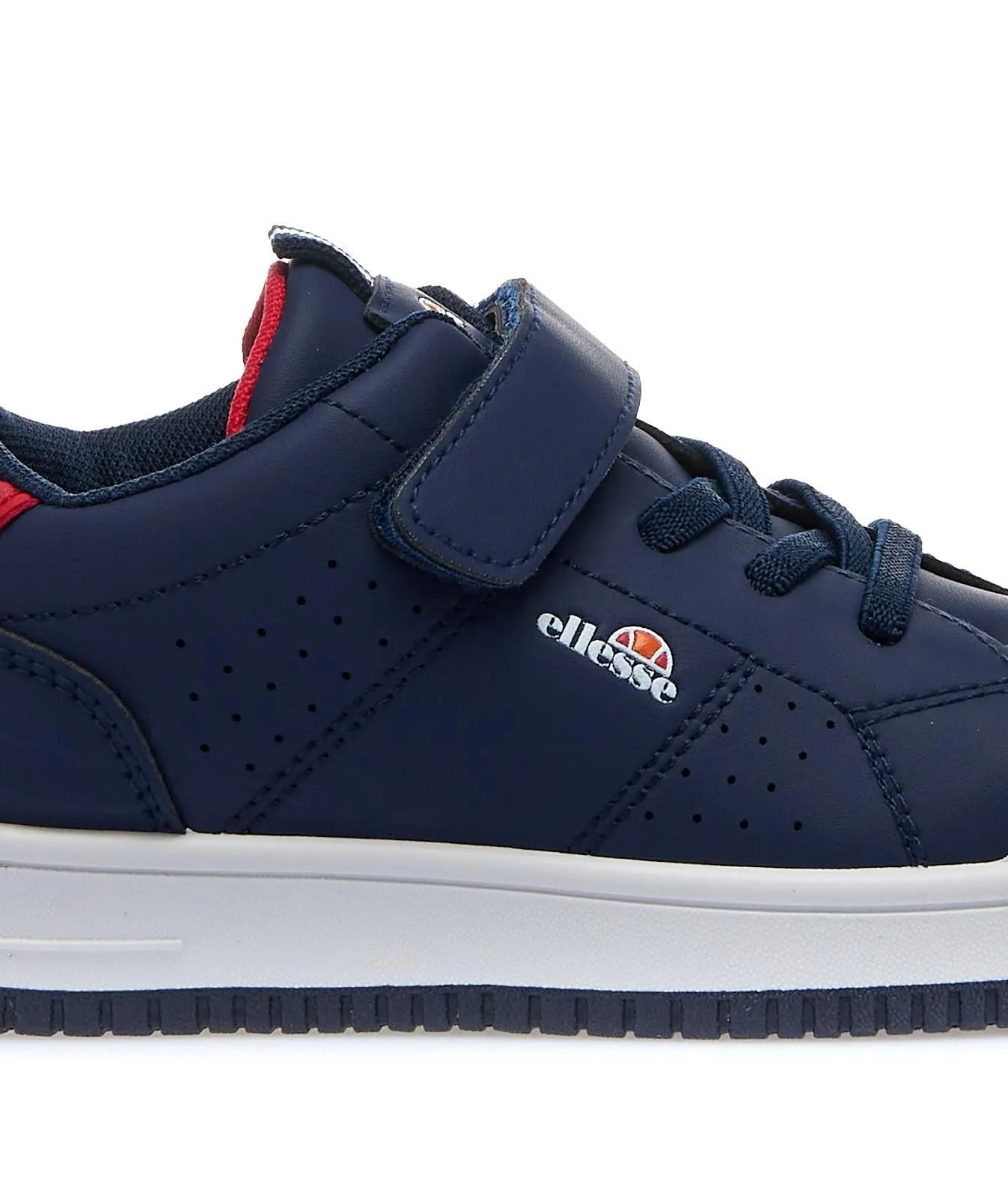 Sneakers tennis da bambino blu con strappo e lacci