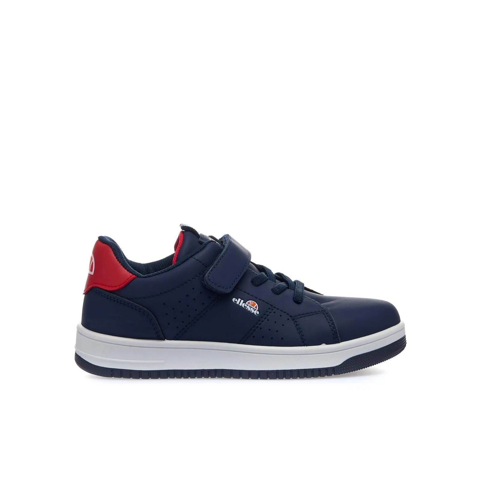 Sneakers tennis da bambino blu con strappo e lacci