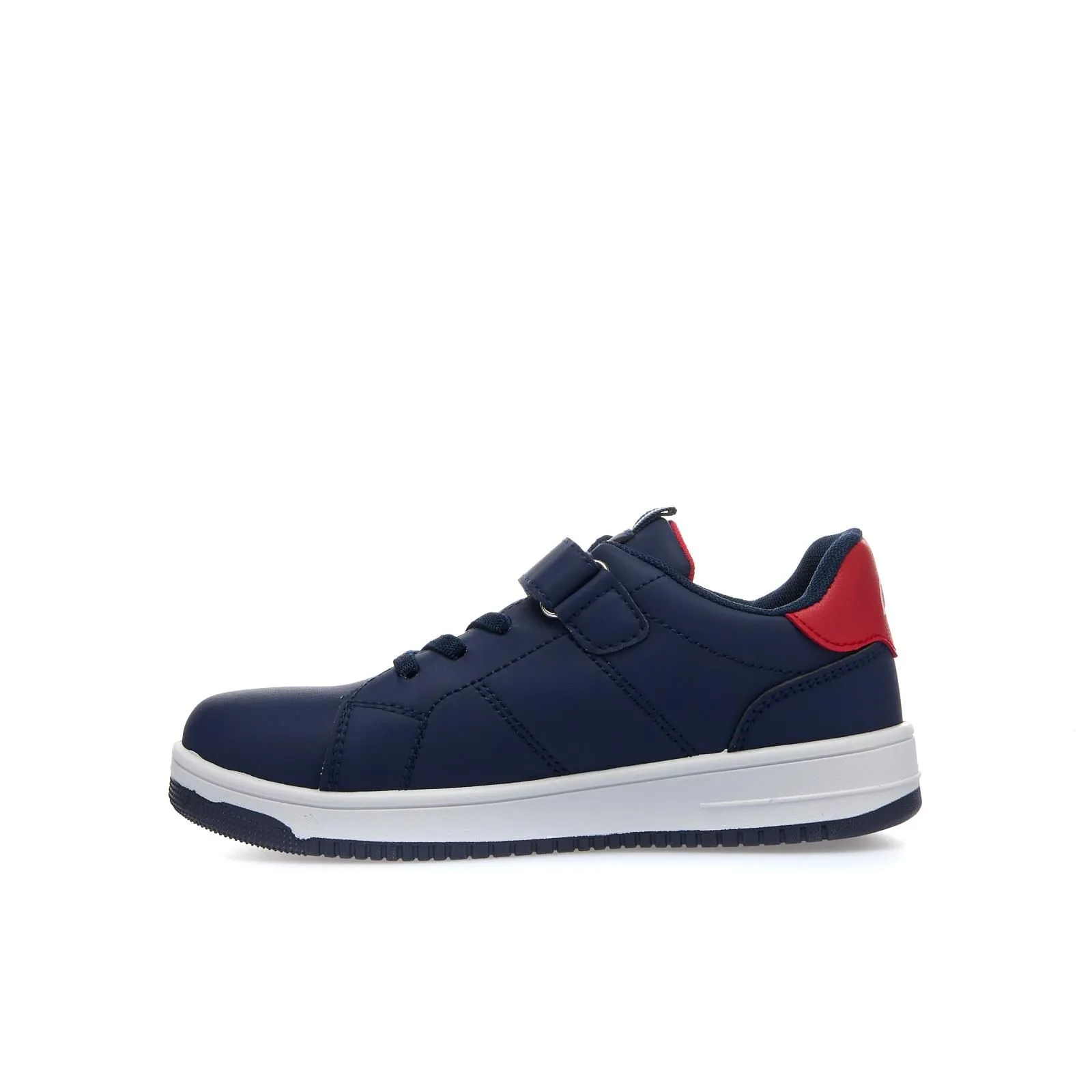 Sneakers tennis da bambino blu con strappo e lacci