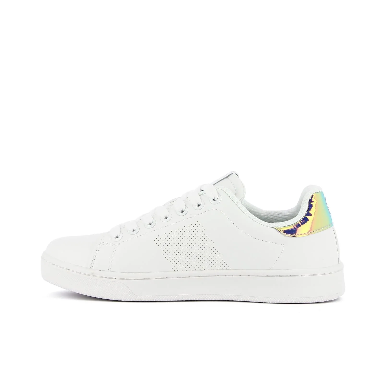 Sneakers tennis da donna bianche con logo