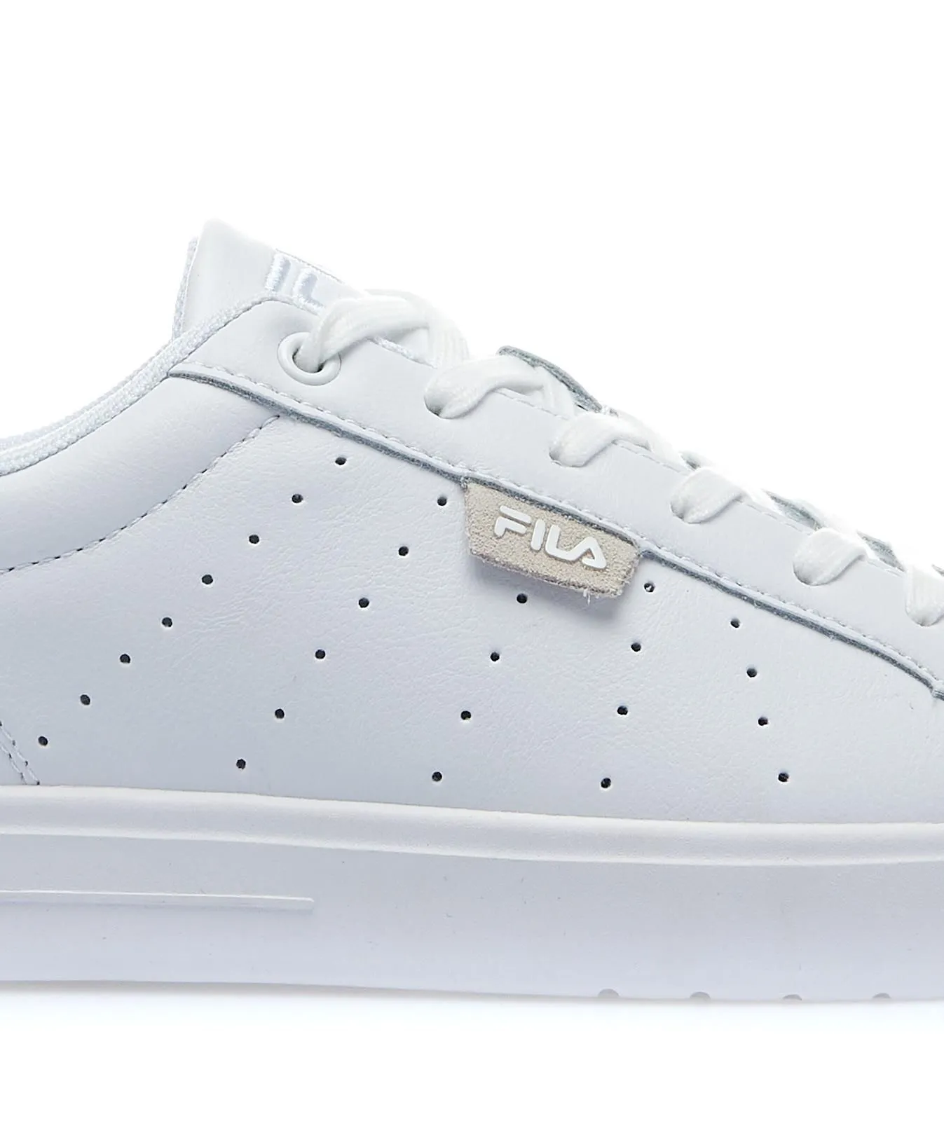 Sneakers tennis da donna bianche in pelle Lusso