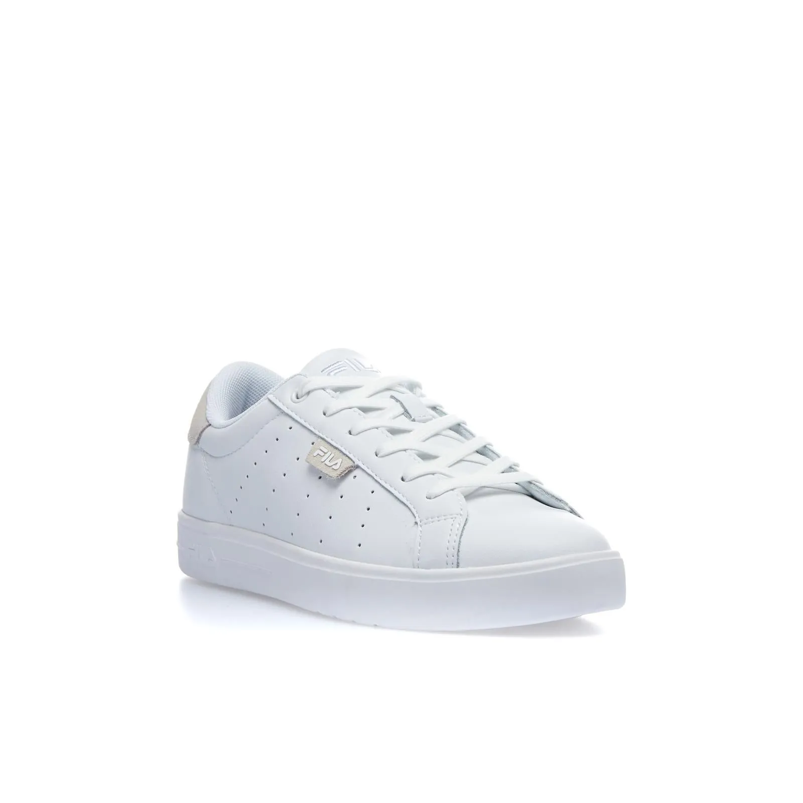 Sneakers tennis da donna bianche in pelle Lusso