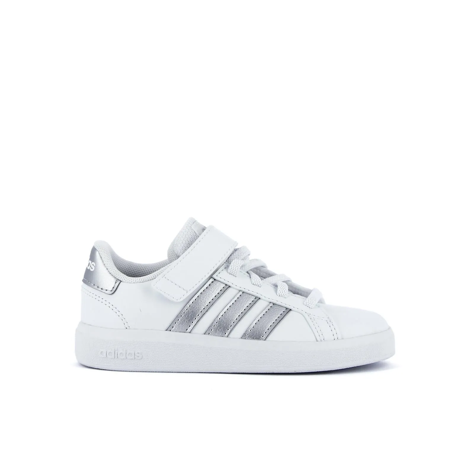 Sneakers tennis Grand Court bianche da bimba