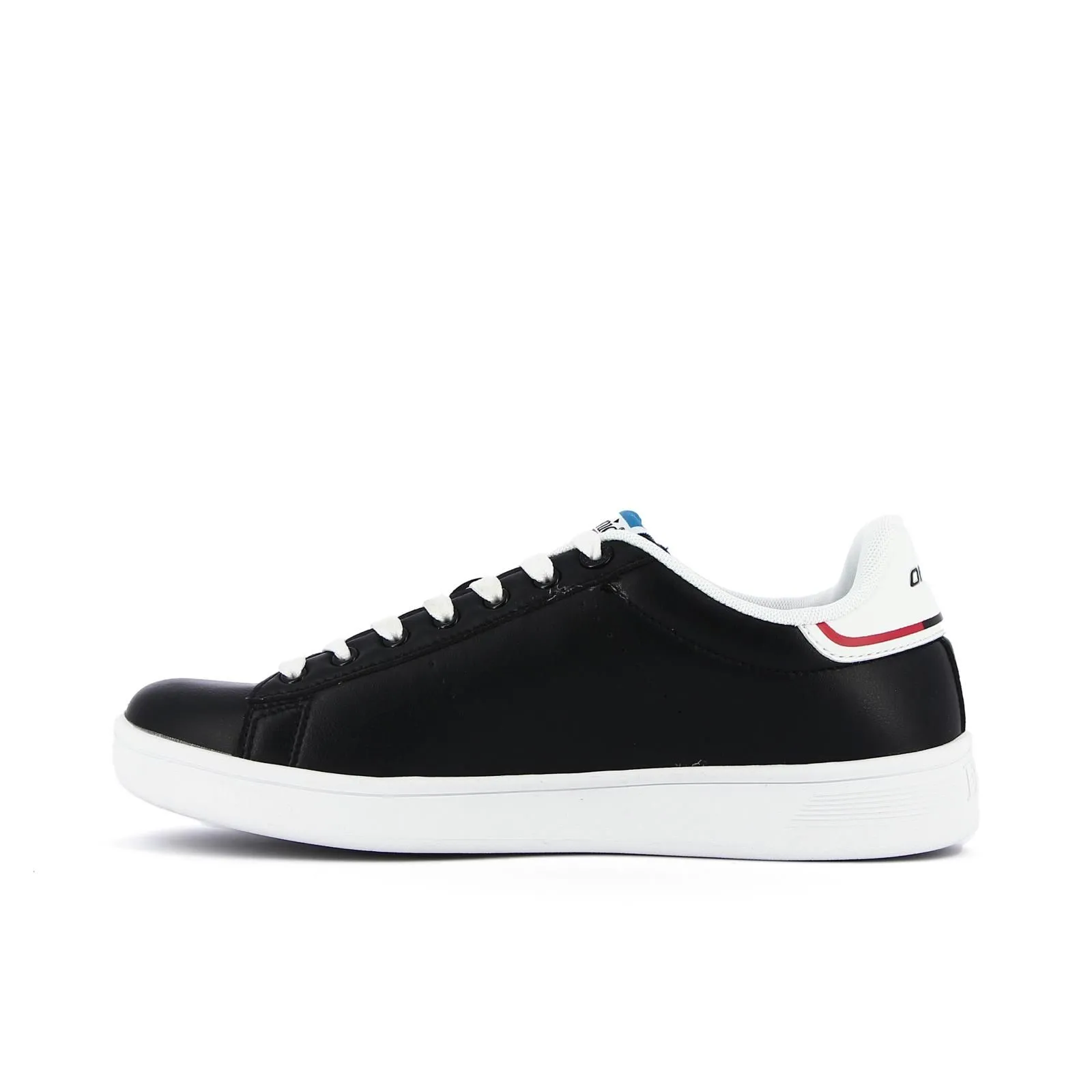 Sneakers uomo da tennis nere in pelle