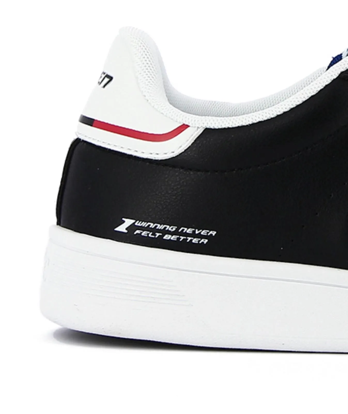 Sneakers uomo da tennis nere in pelle