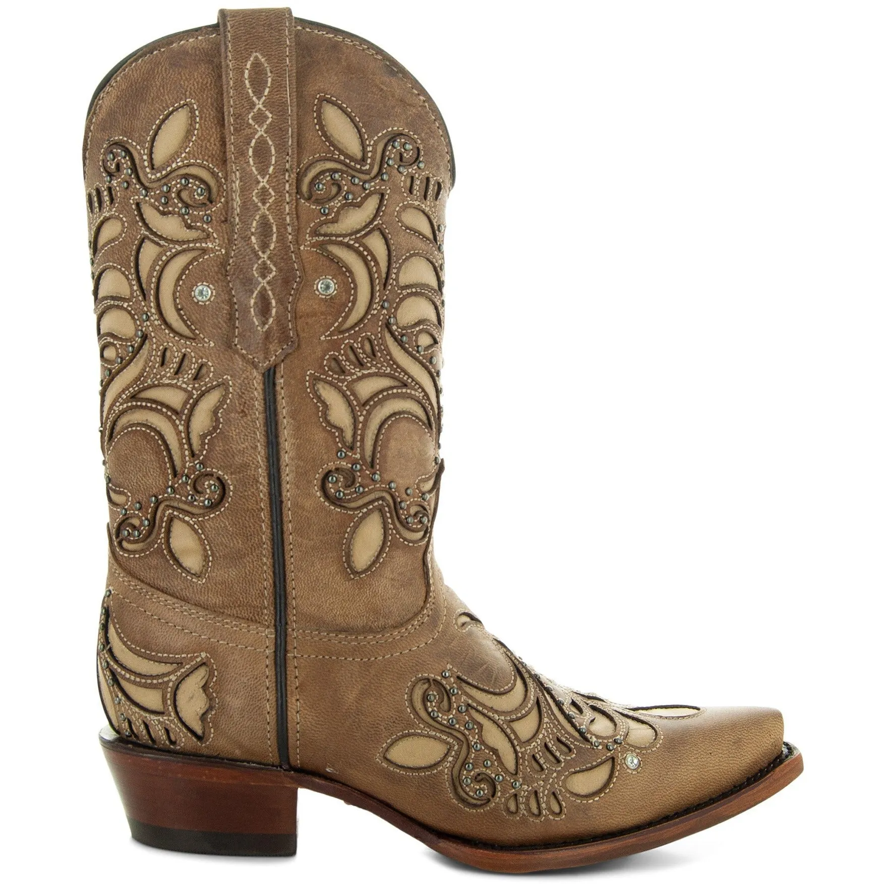 Soto Boots Womens Inlay Cowgirl Boots M50060