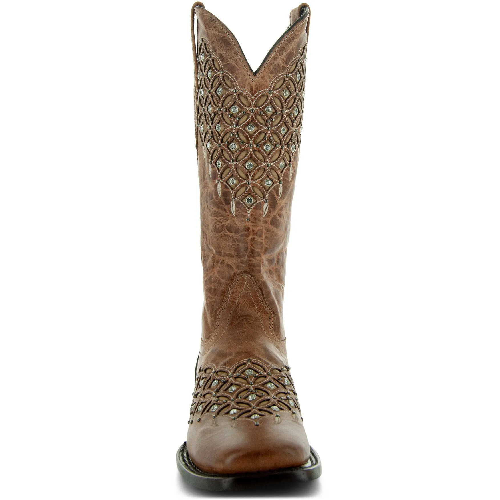 Soto Boots Womens Studded Inlay Cowgirl Boots M50058