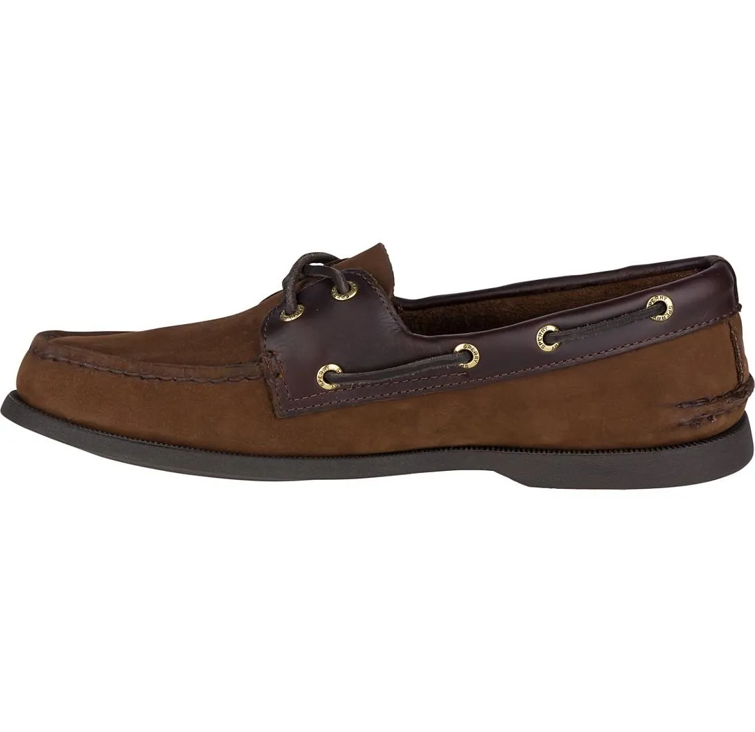 Sperry Men's Authentic Original Leather Boat Shoe Brown Nubuck