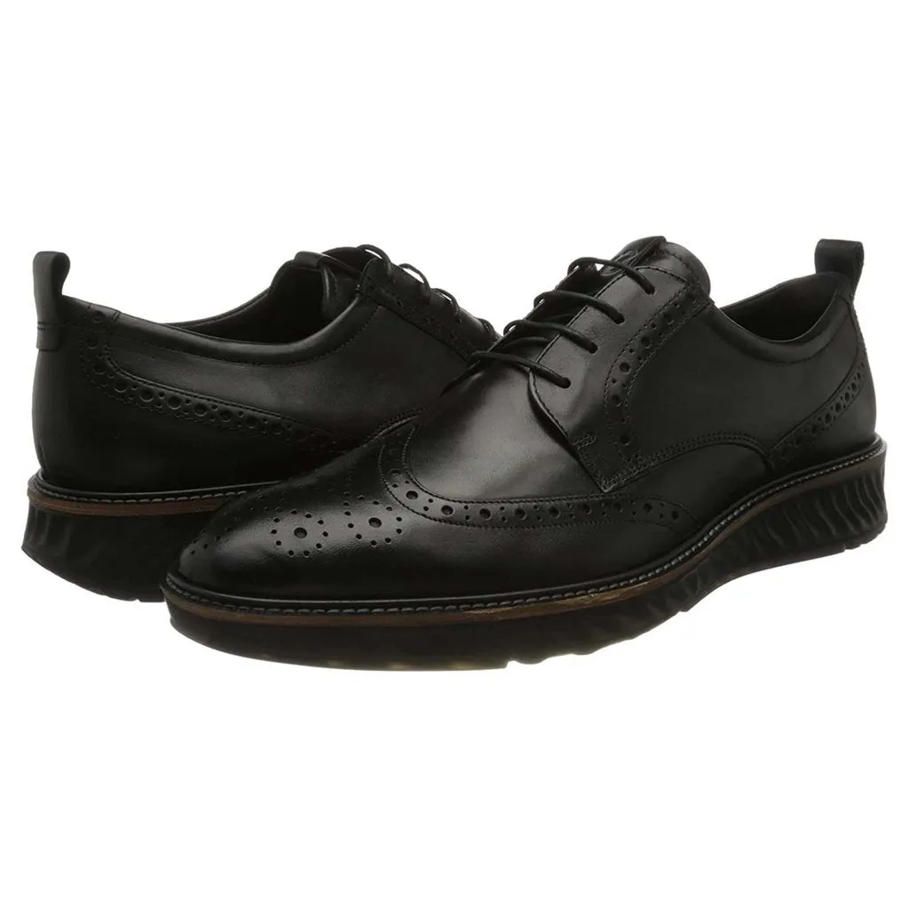 St.1 Hybrid Full Grain Leather Men's Brogue Derby Shoes