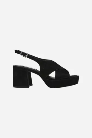 Steve Madden Marino Black Suede Heel