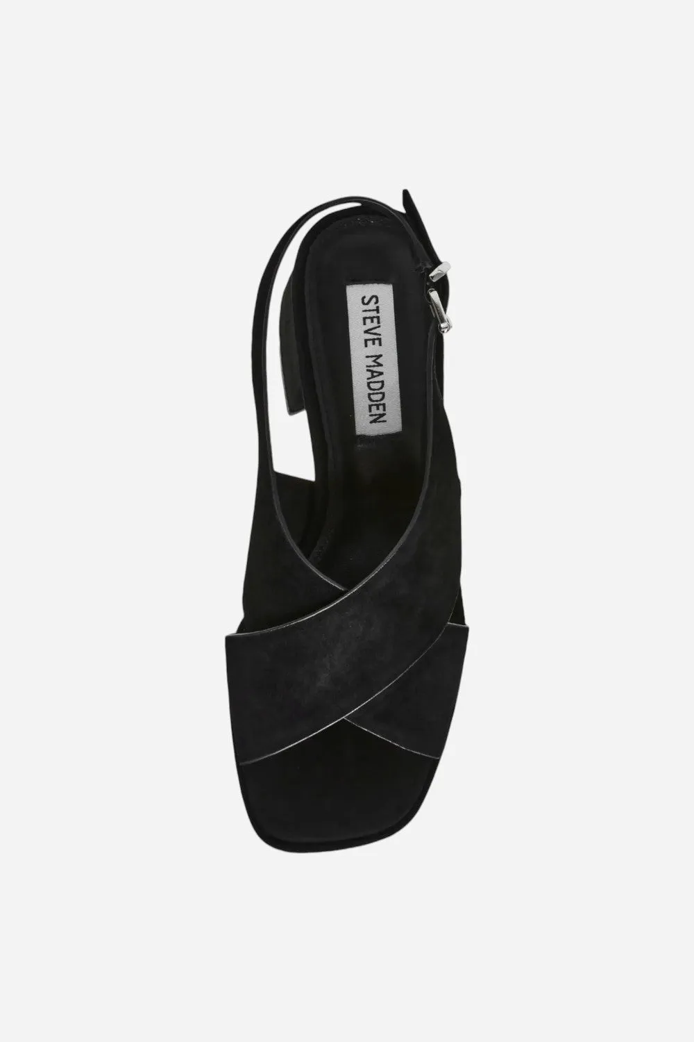 Steve Madden Marino Black Suede Heel