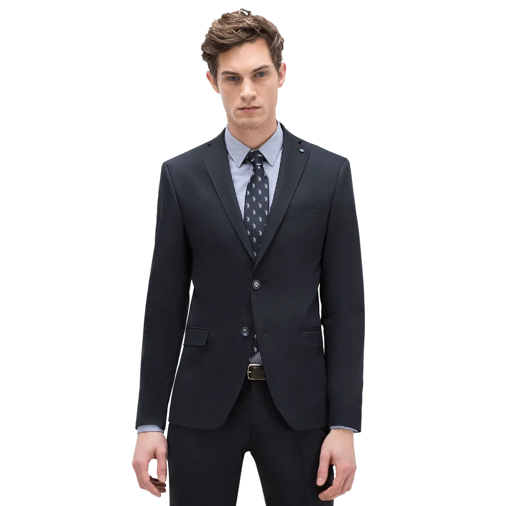 Suit with waistcoat Classic button fastening Pin detail on lapel