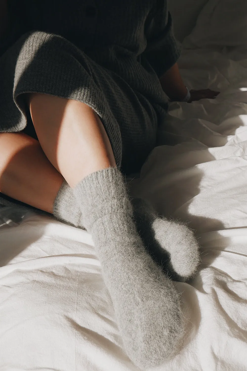 Super Soft Wool Socks - Grey