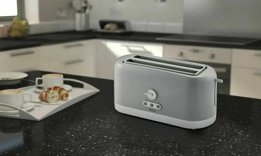 Swan 4 Slice Long Slot Toaster