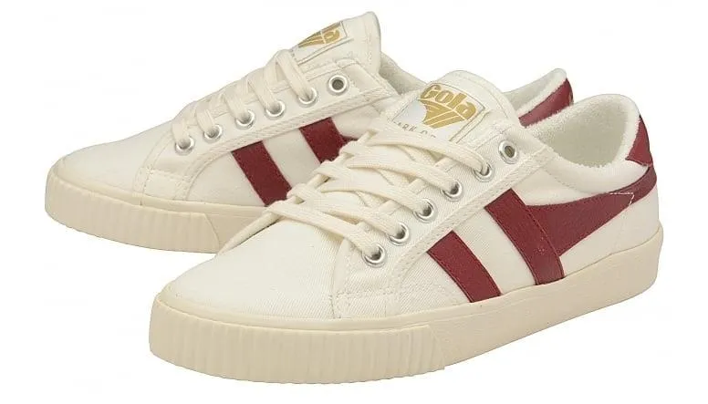 Tennis Mark Cox Trainer (Off White   Deep Red)