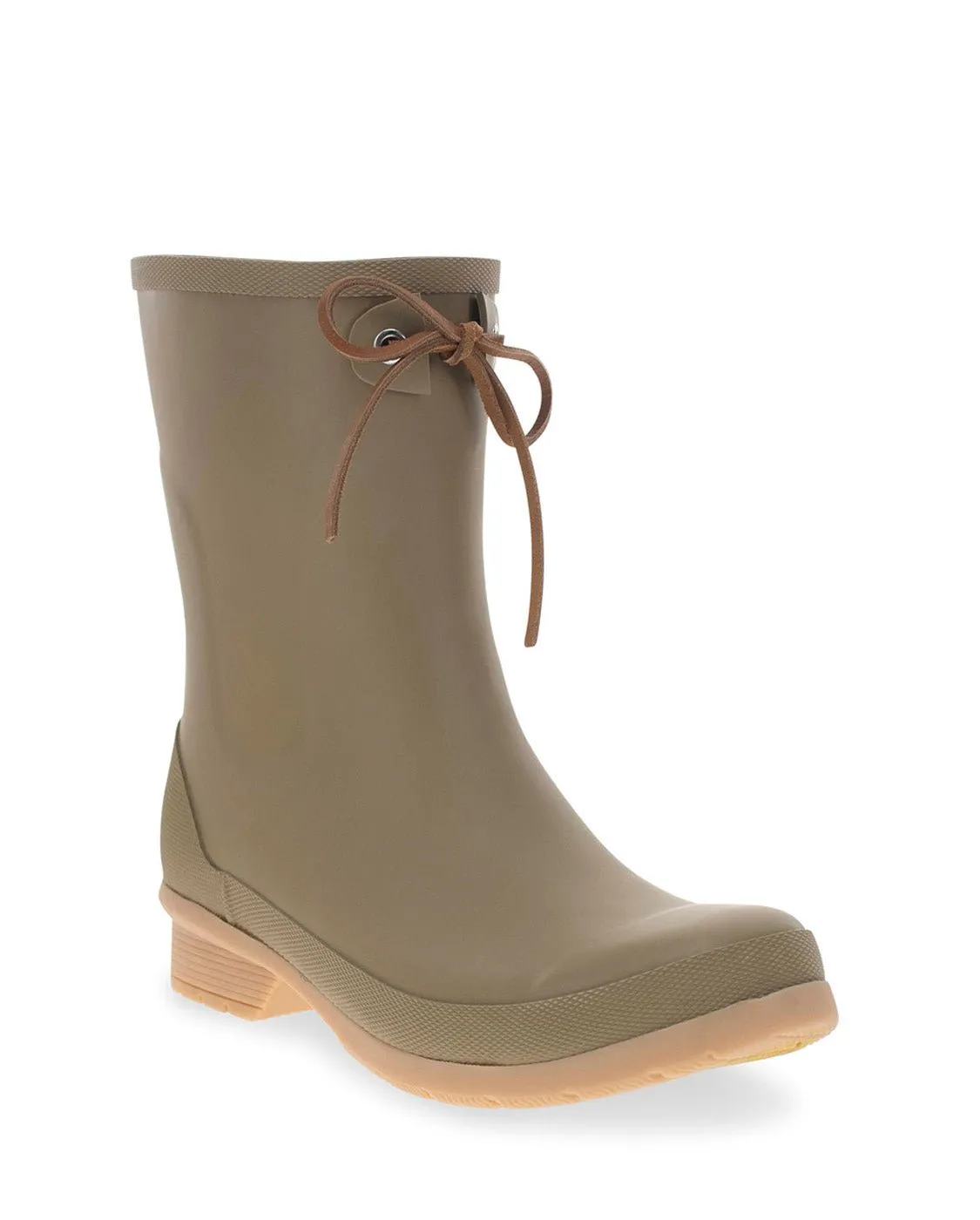 Tie Mid Rain Boot - Moss