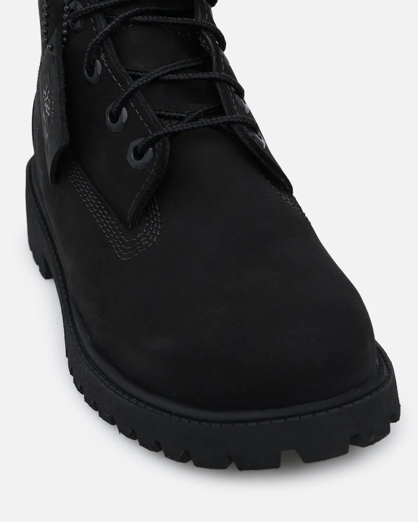 Timberland Kids' 6-Inch Premium Waterproof Boot Black Nubuck 2