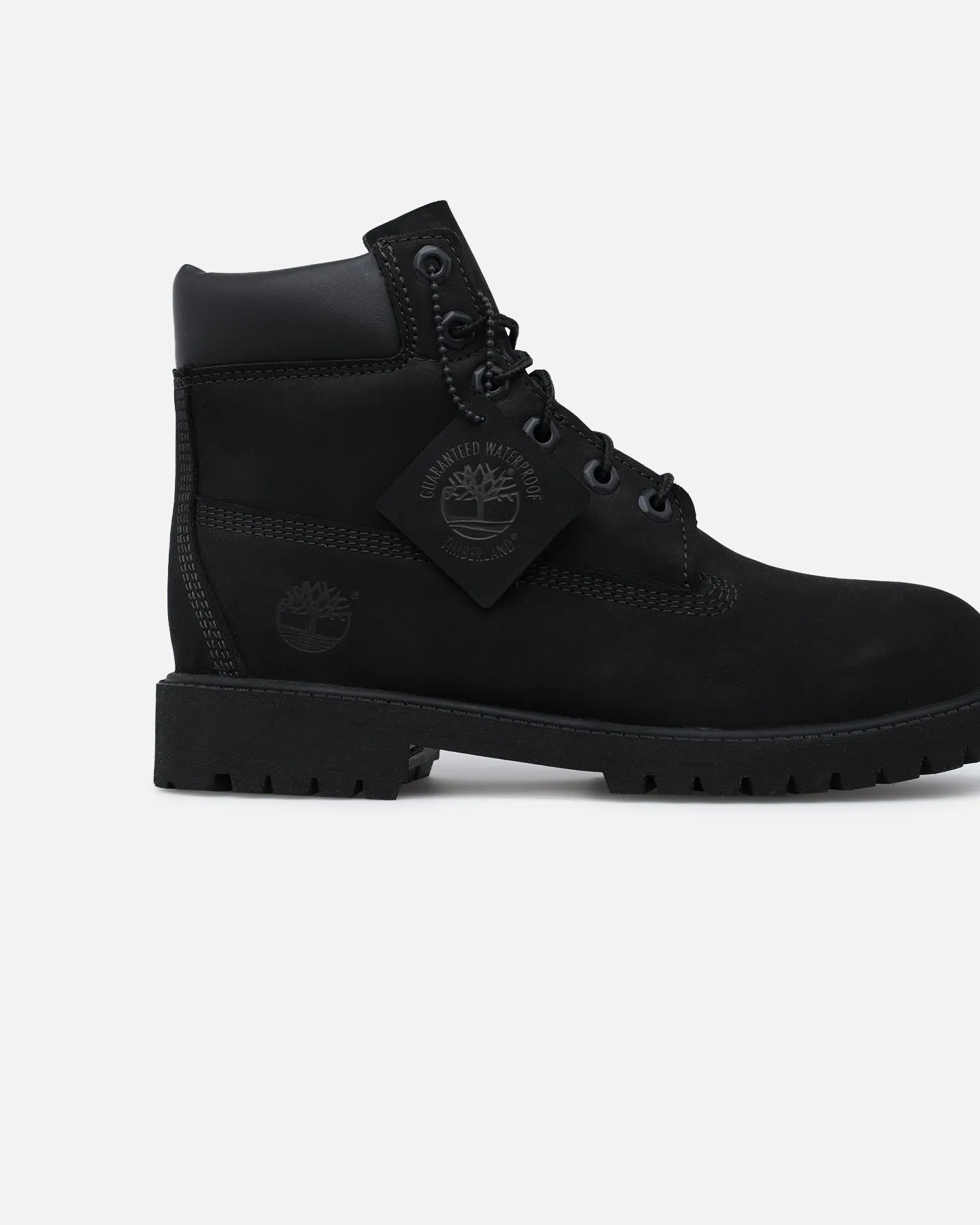 Timberland Kids' 6-Inch Premium Waterproof Boot Black Nubuck 2