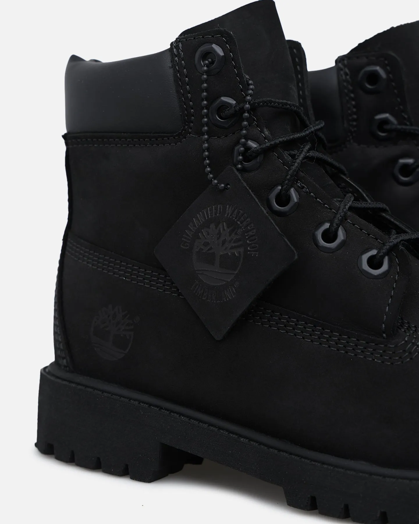 Timberland Kids' 6-Inch Premium Waterproof Boot Black Nubuck 2