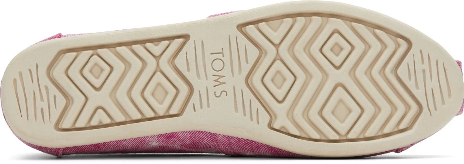 Toms Alpargata Fuchsia White Womens Espadrilles Slipons