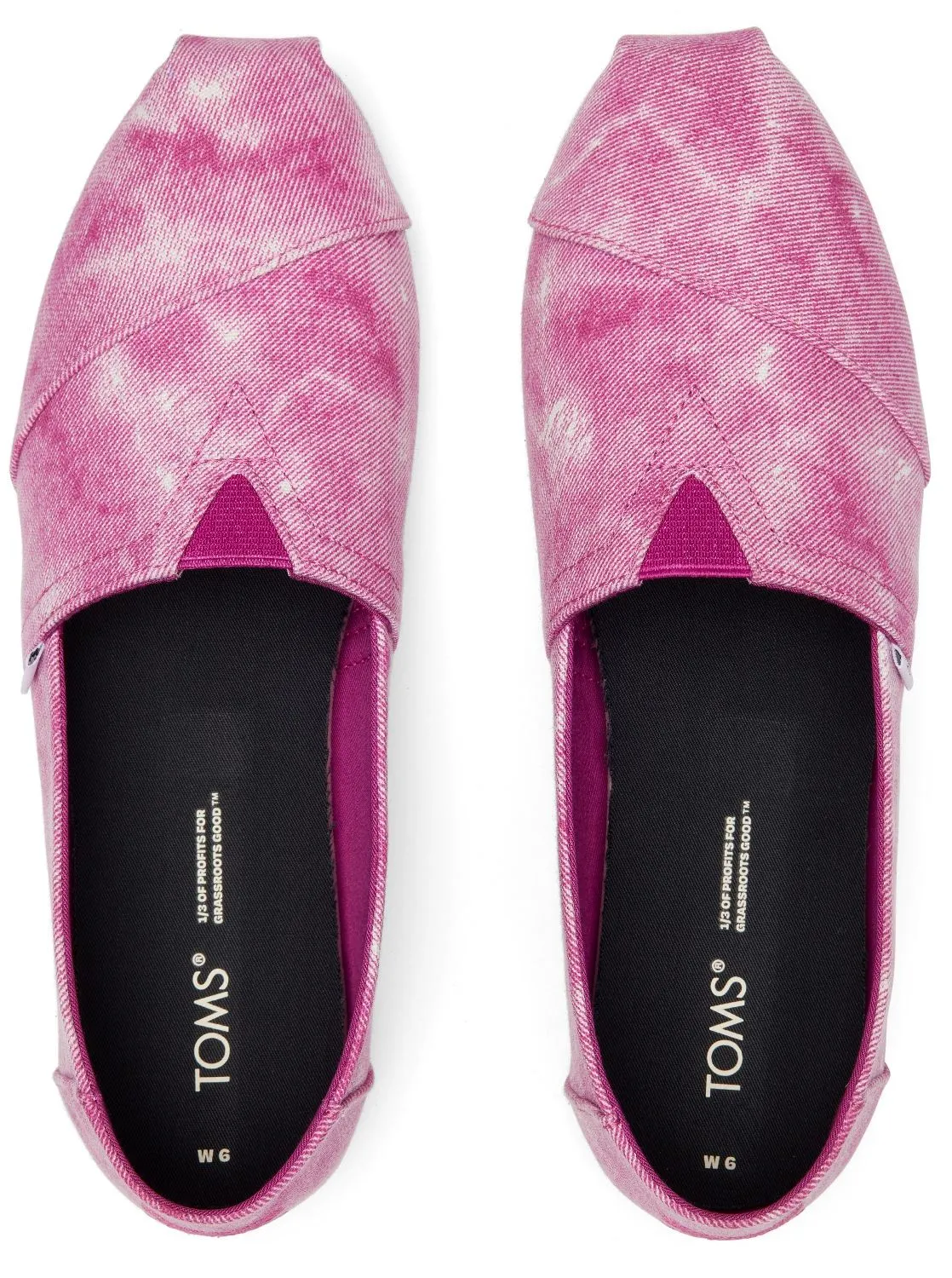 Toms Alpargata Fuchsia White Womens Espadrilles Slipons