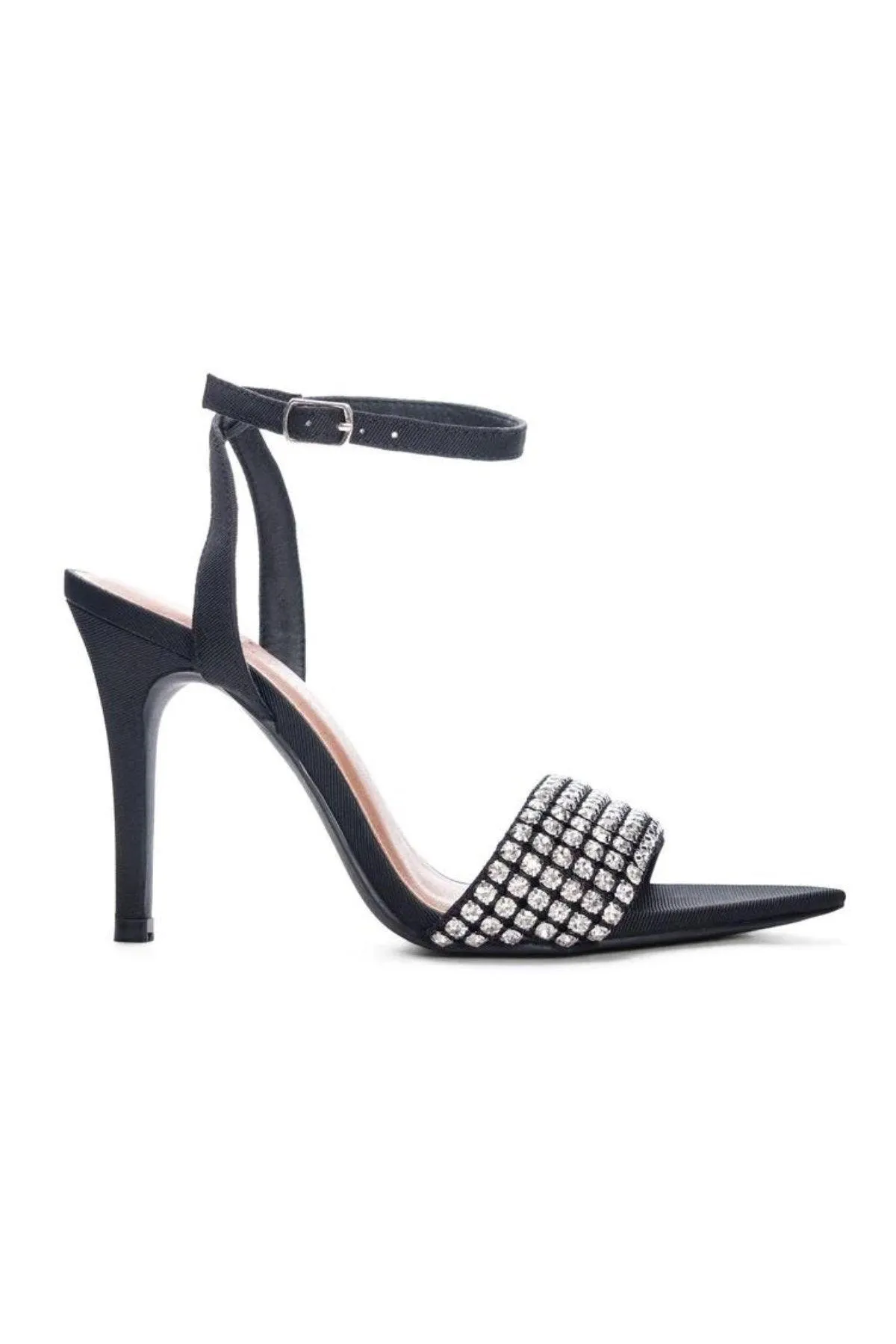 Twinkle Toe Black Rhinestone Heels - Final Sale