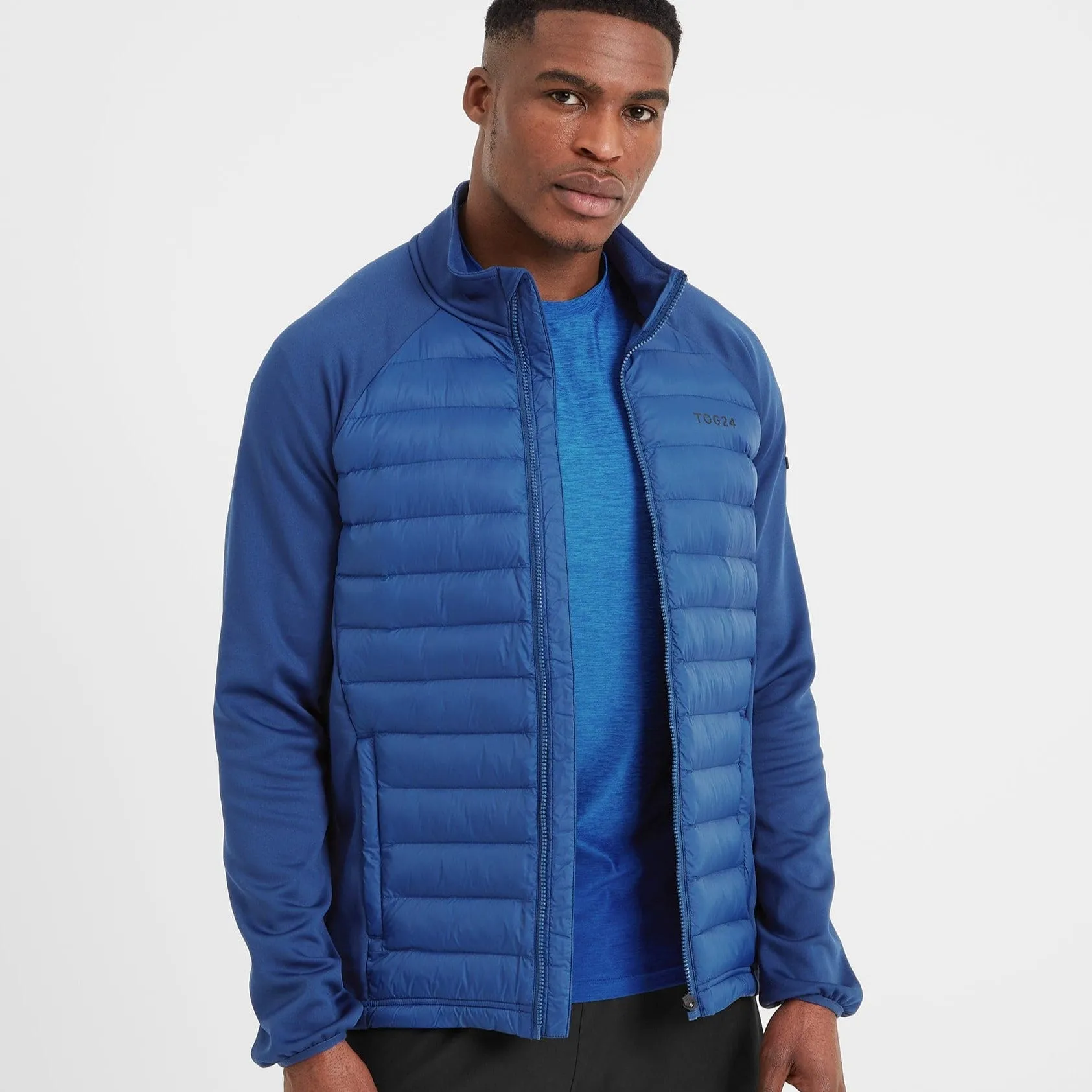 Vasey Mens Insulated Hybrid Jacket - Night Blue