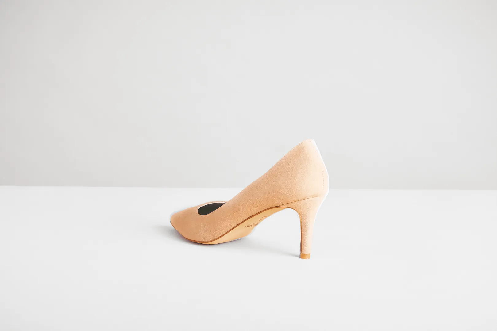 Vegan Suede Pointed Toe Pumps | Nude