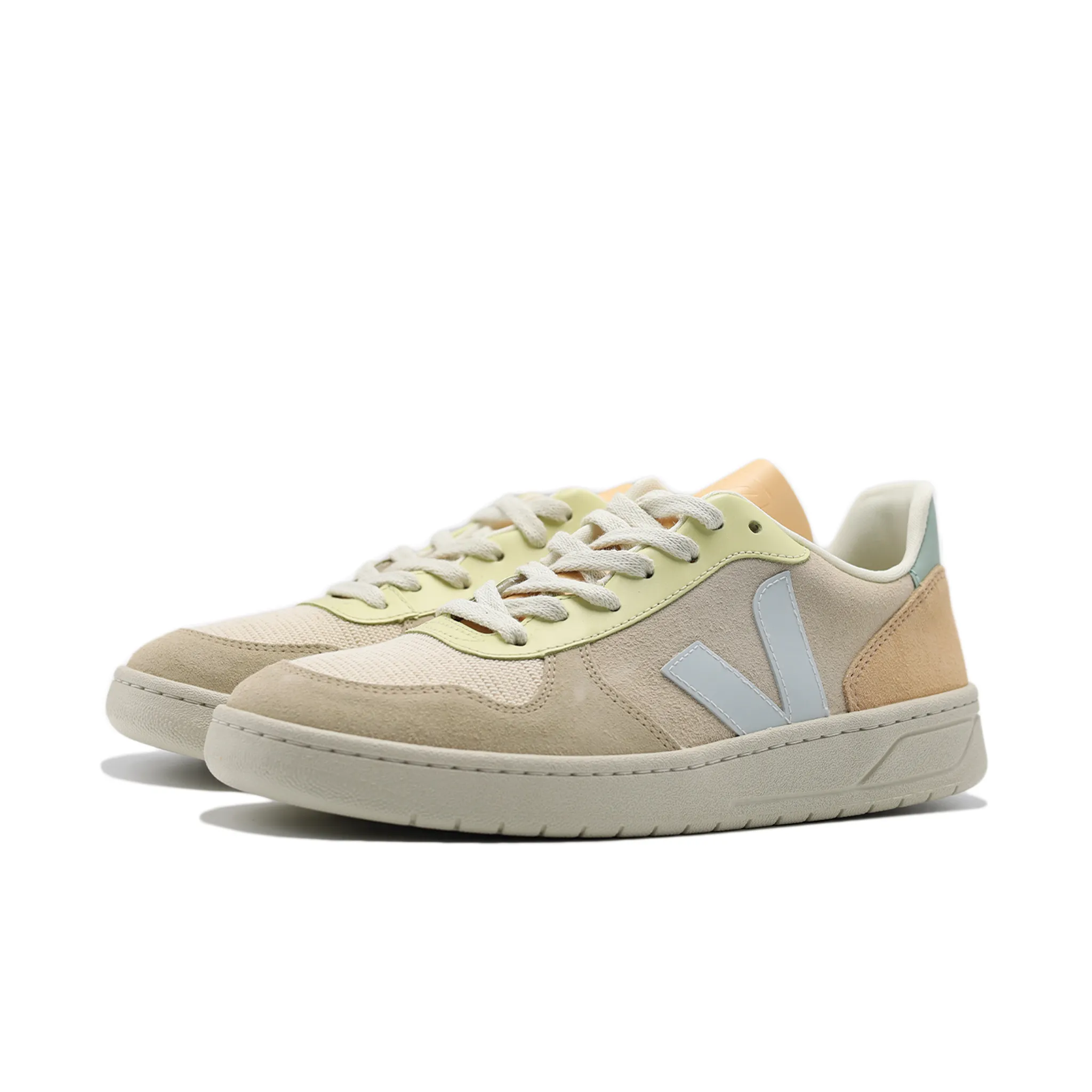 VEJA V-10 SUEDE SABLE MENTHOL MULTICOLOR (MENS)