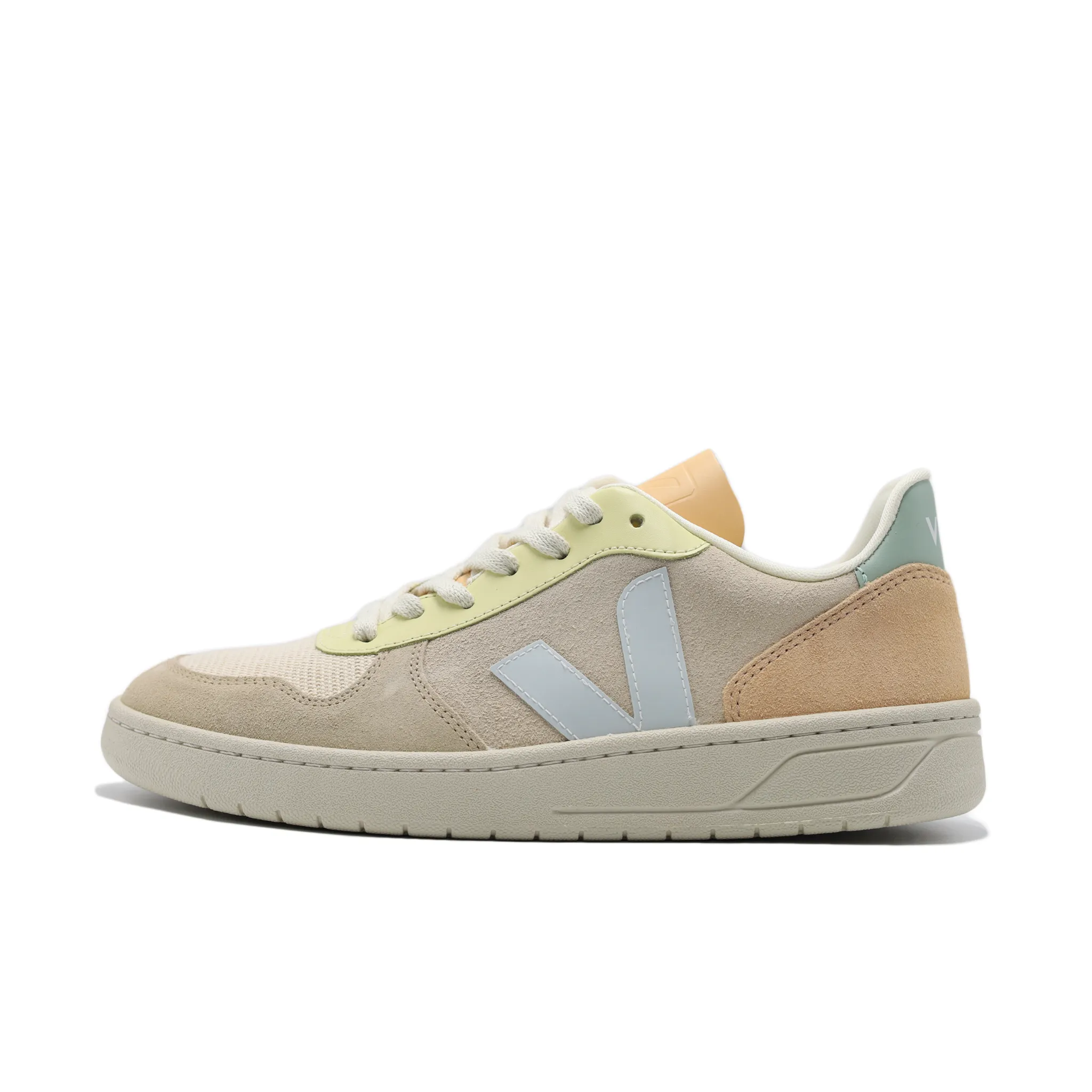 VEJA V-10 SUEDE SABLE MENTHOL MULTICOLOR (MENS)