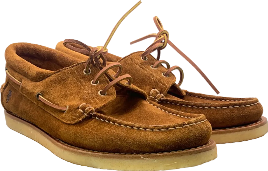 Velasca Milano Tan Suede Boat Shoes Unsized, Approx UK 9.5/10