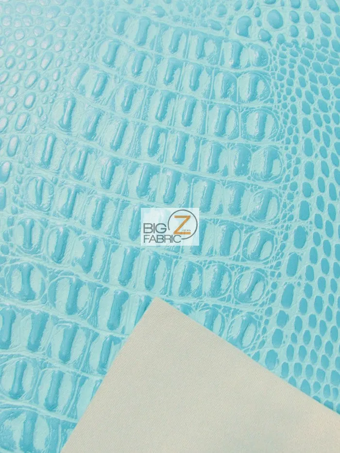 White Crocodile Marine Vinyl Fabric / Sold By The Yard