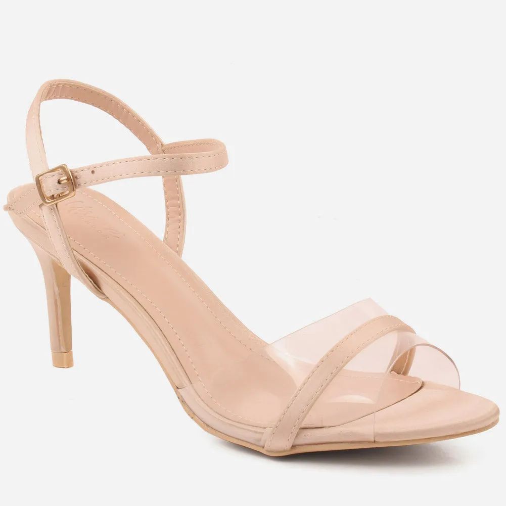 Woman "KARI" Transparent Upper Strap Sandals